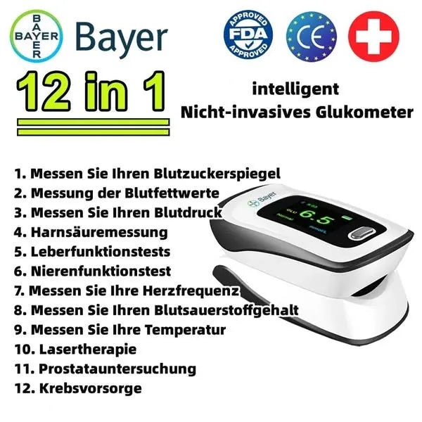 Blutzuckermessgerät für Zuhause – Digitales Zuckermessgerät mit LCD-Display