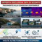 Drone termico professionale con telecamera 4K, infrarossi e GPS, per caccia, sicurezza e industria