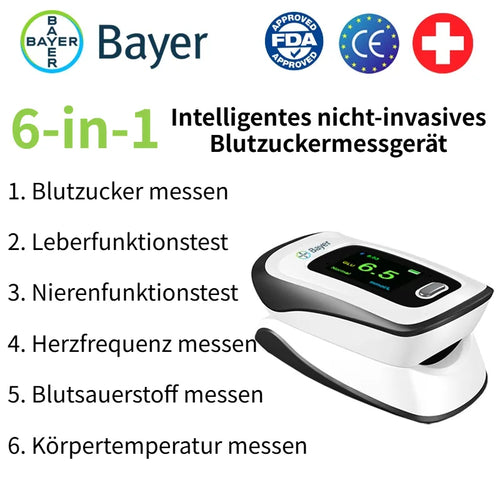 Blutzuckermessgerät für Zuhause – Digitales Zuckermessgerät mit LCD-Display