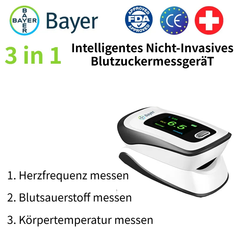 Blutzuckermessgerät für Zuhause – Digitales Zuckermessgerät mit LCD-Display
