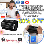 Blutzuckermessgerät 12-in-1 für Zuhause – Blutdruck, SpO₂, Herzfrequenz, Harnsäure & Blutfette