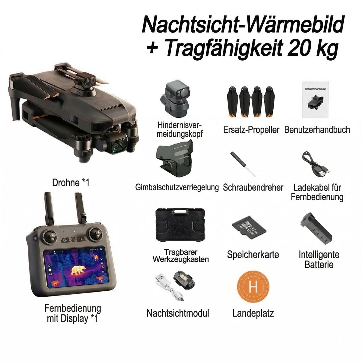 RKFOD Falcon T20-Wärmebilddrohne