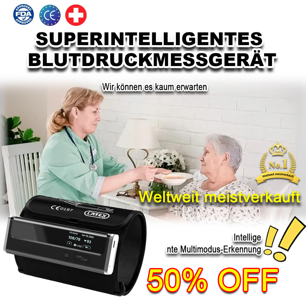Blutzuckermessgerät 12-in-1 für Zuhause – Blutdruck, SpO₂, Herzfrequenz, Harnsäure & Blutfette