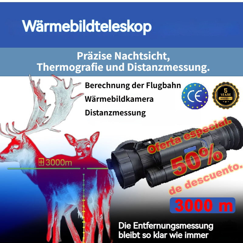 Nachtsichtfernglas mit Wärmebildgebung und Entfernungsmessung