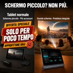 Tablet multimediale da 10,1″ con proiettore